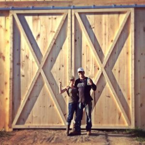 Our new barn doors finally completed!